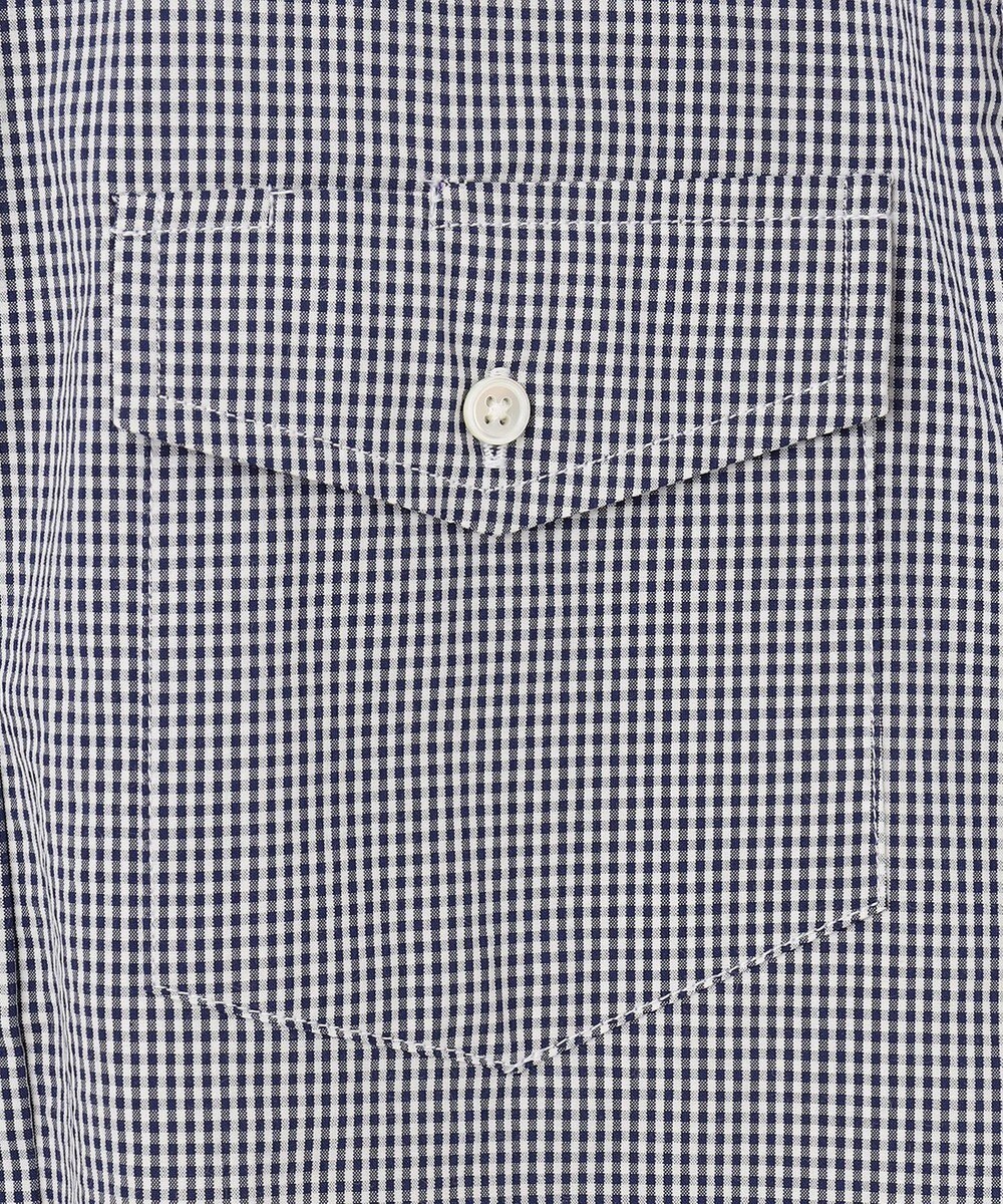 J.PRESS MEN 【クールマックス】サッカーストライプ／マイクロギンガムチェック シャツ/B.D 