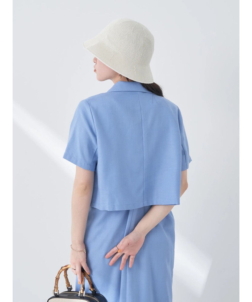 earth music&ecology リサイクルポリエステルブレンドショートシャツ 