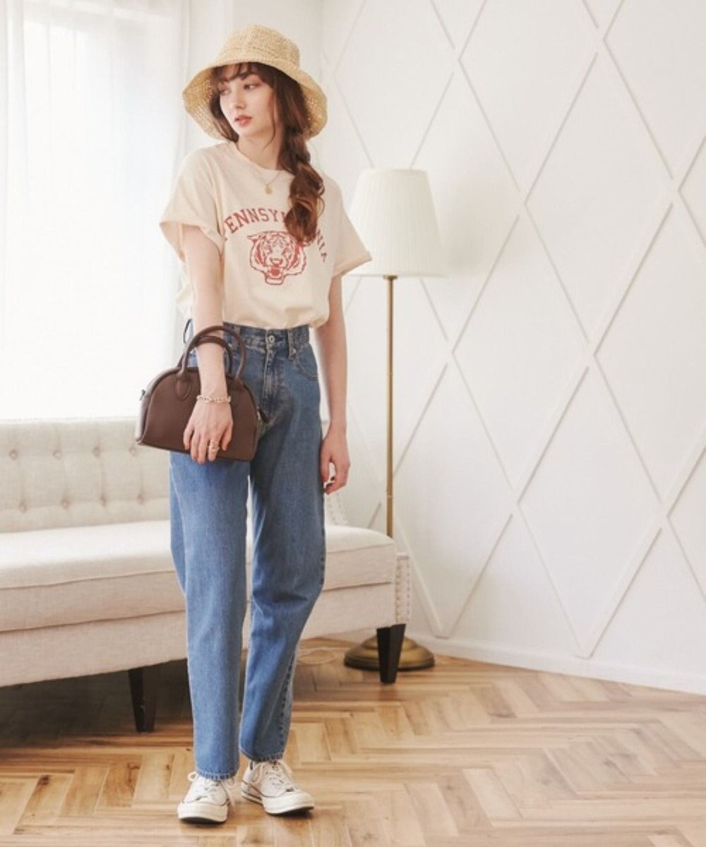 WEGO 【ANGIE VINTAGE】カレッジロゴプリントTee 