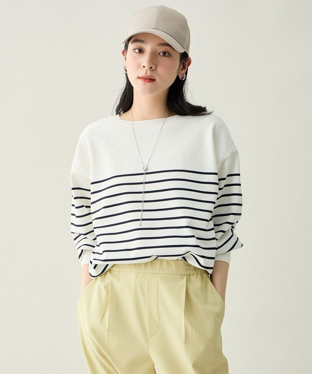 ANY スプリングカラーニットドルマンプルオーバー 