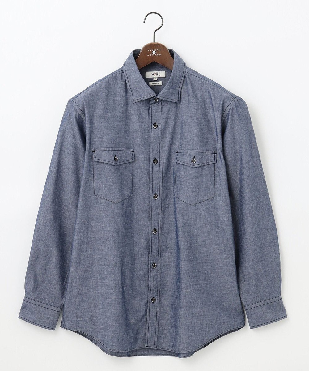 JOSEPH ABBOUD 【キングサイズ・JOE COTTON使用】オーガニックコットンダンガリー シャツ 
