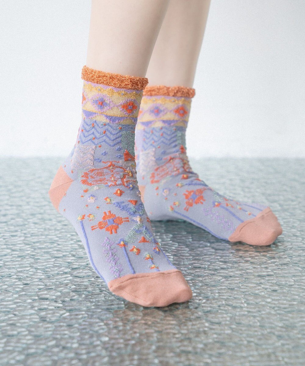 COQ USAGI FARM ラメショートソックス 