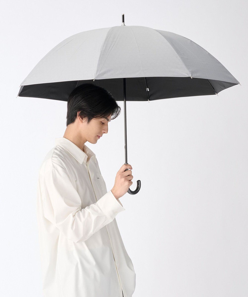 MOONBAT ハニカム断熱パラソル 無地 長傘  晴雨兼用 日傘 遮光率100％ UV100％ 遮熱 耐風 60cm 