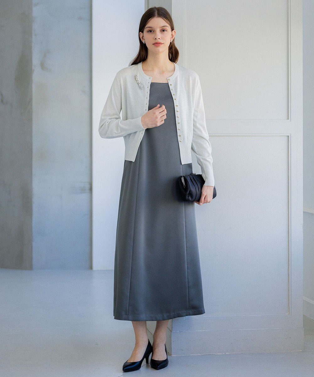 23区 【APPLAUDIR】ブライトフラワーレースコンビ ドレス 