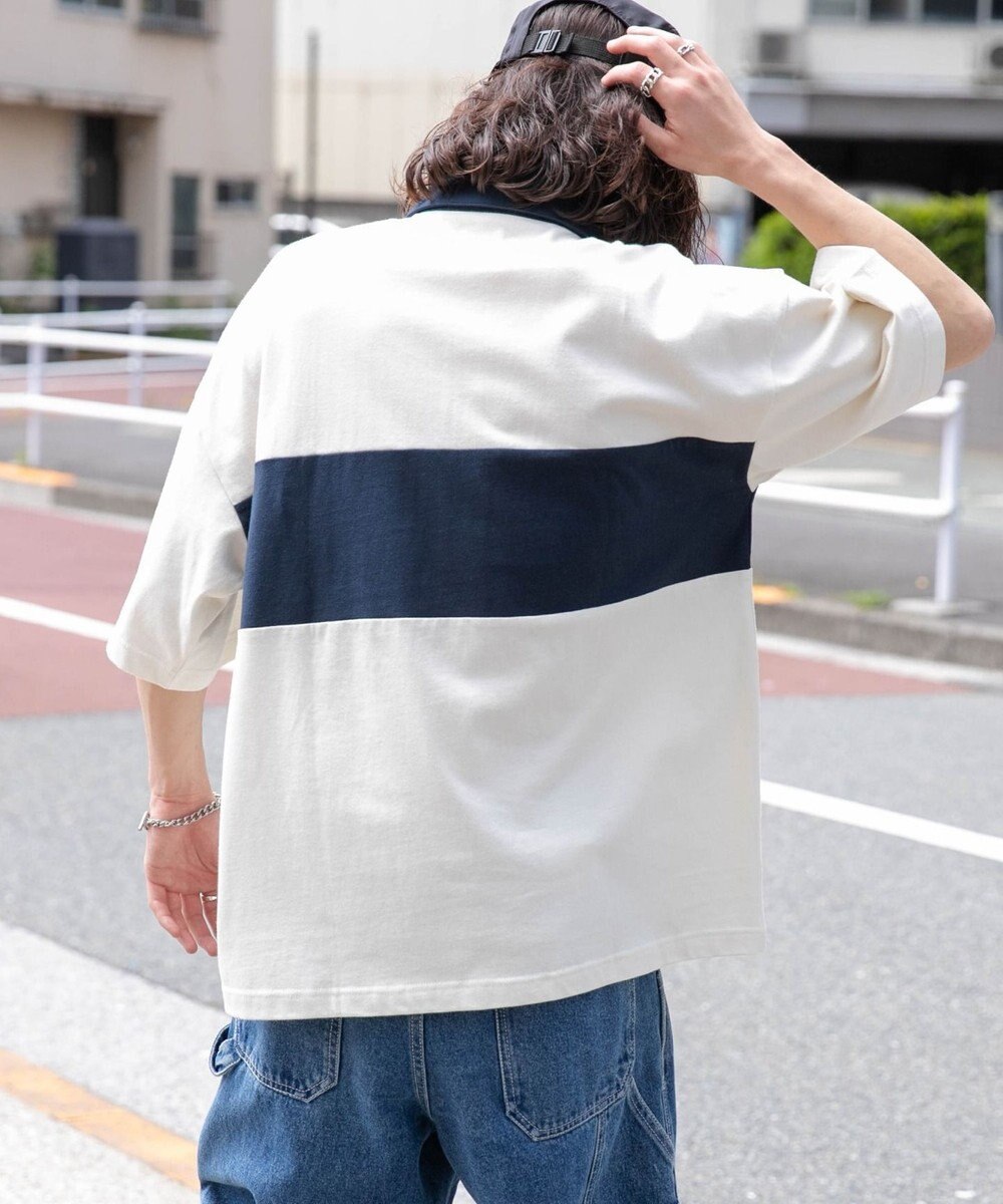 WEGO ワンポイントカラーブロックプルオーバー 