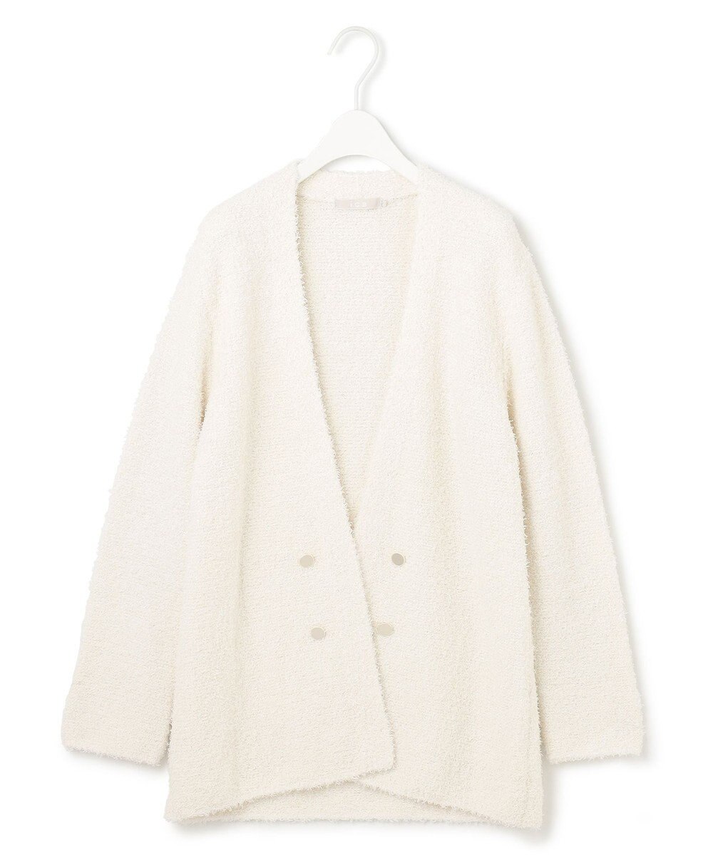 ICB L 【洗える】ペーパーモールブレンド ニットジャケット 