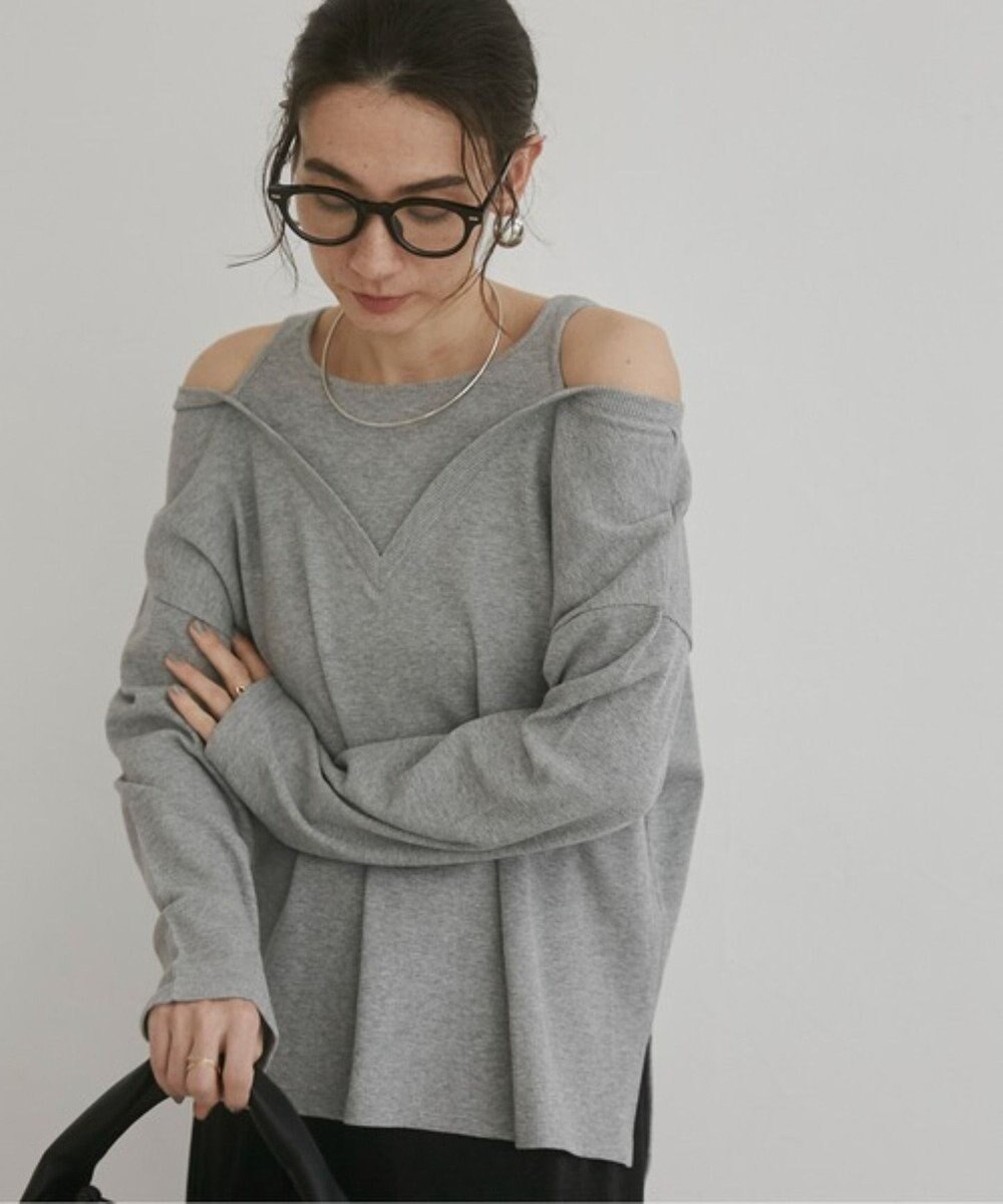 WEGO 【ANGIE VINTAGE】ワッフルフェイクレイヤードトップス 