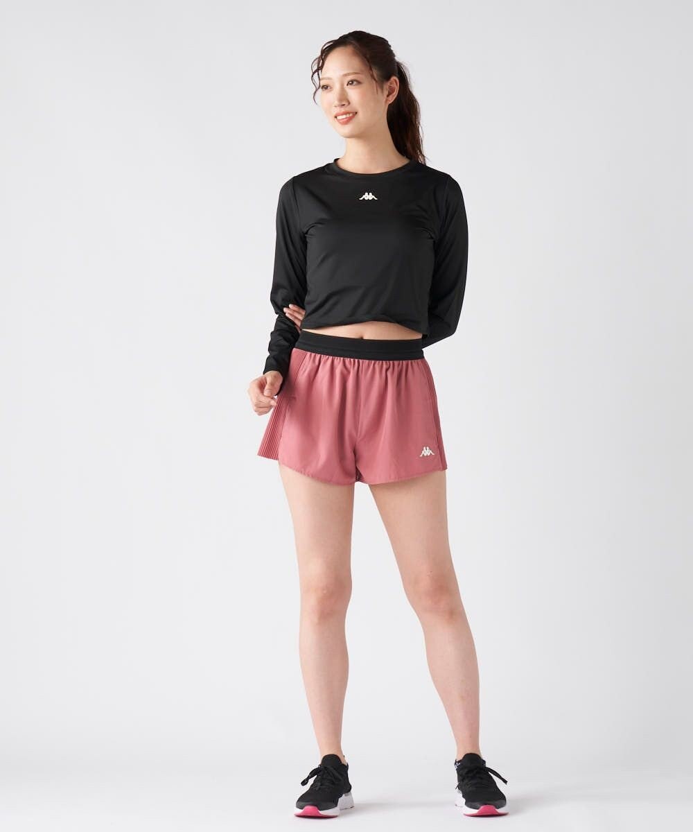 OP／FILA 【Kappa】プリーツ スポーツショートパンツ 