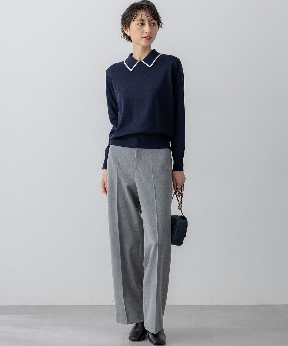 23区 S 【洗える】ウーステッドウール ポロニット 