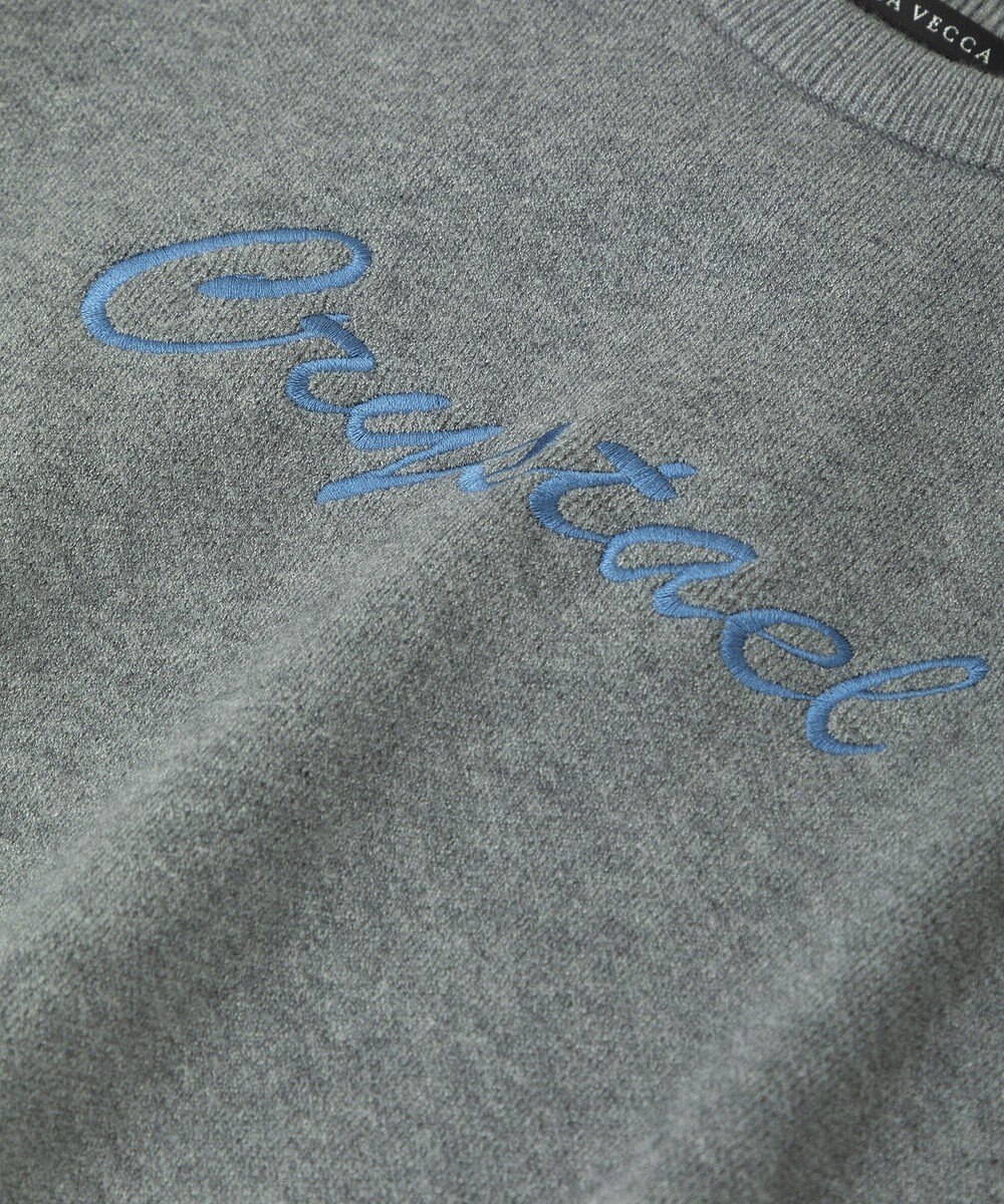 YECCA VECCA 刺繍ロゴニット 