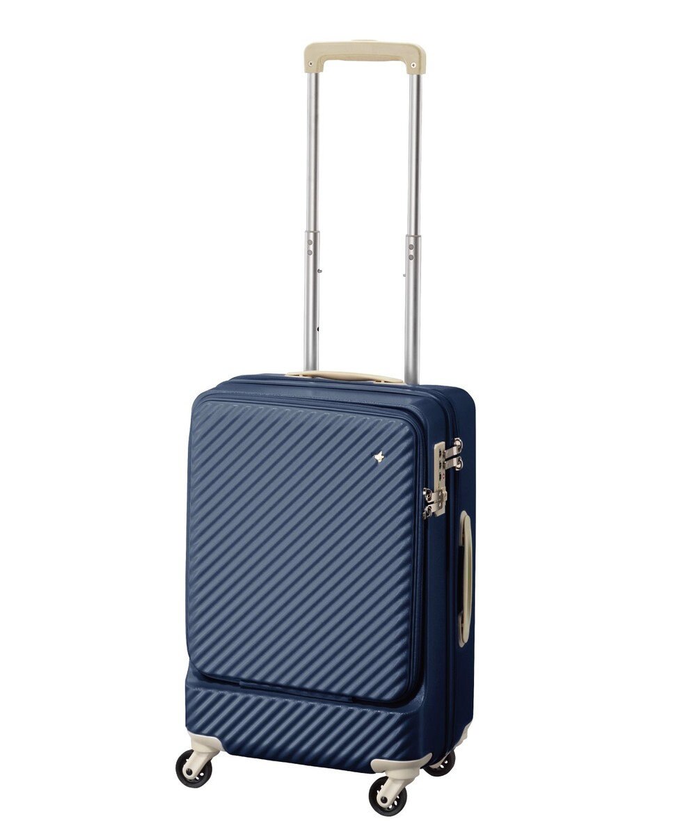 HaNT マイン スーツケース 34リットル 便利なフロントポケット付き 1-2 