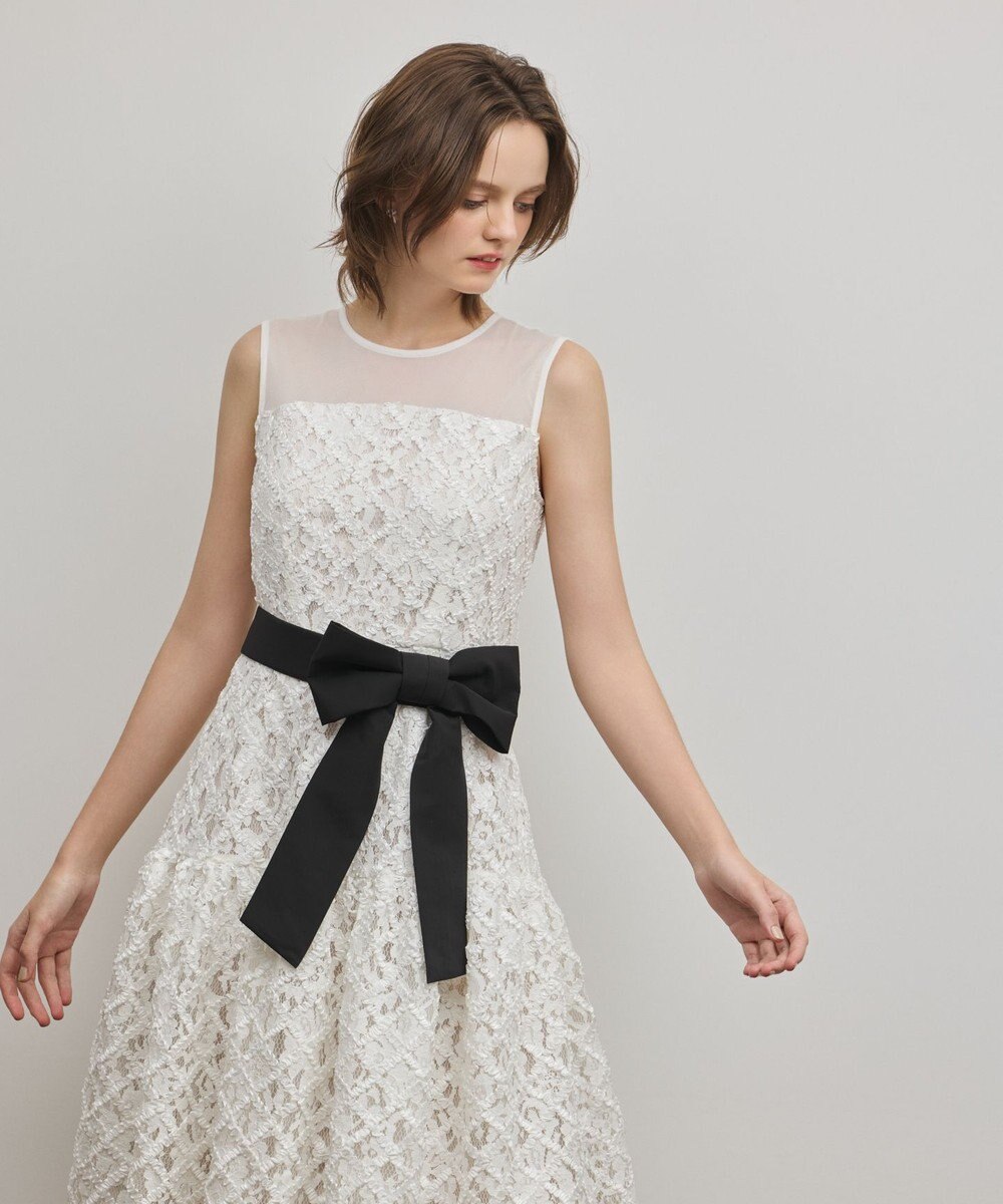 GRACE CONTINENTAL コード刺繍ワンピース 