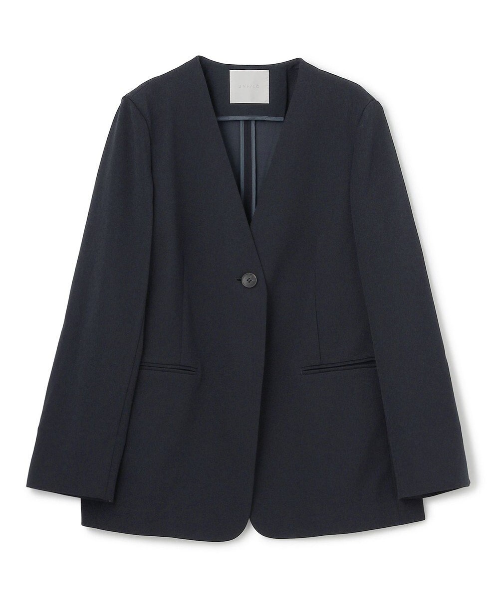 UNFILO BEAUTY MOVE ノーカラージャケット 