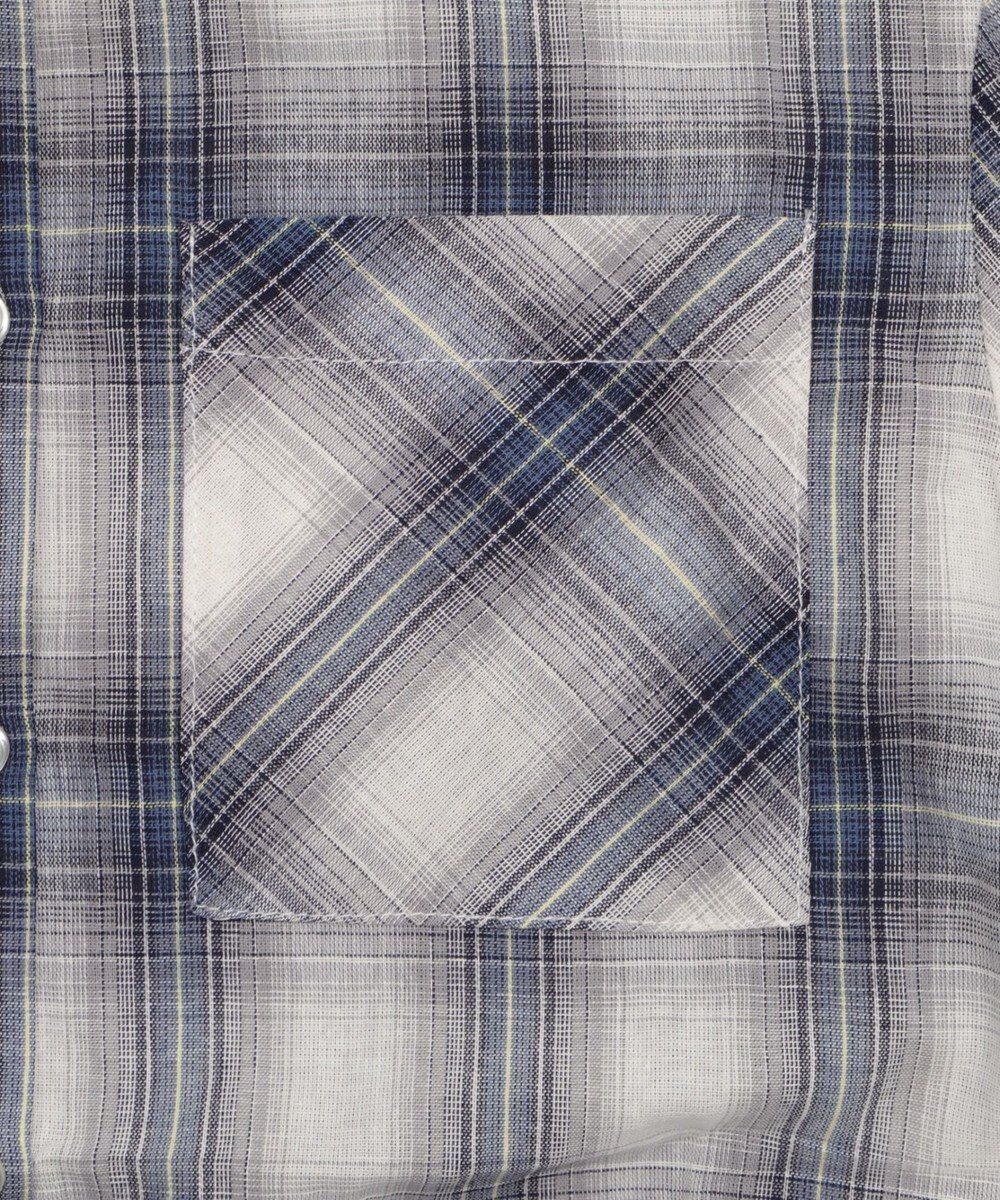 WEGO フードチェックコンパクトシャツ 