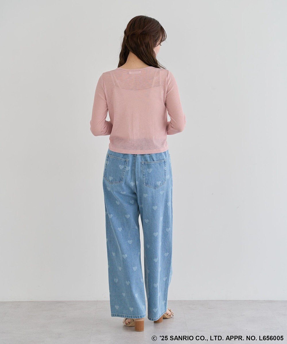 Green Parks チャーミーキティ／フロントギャザーシアーカーディガン 