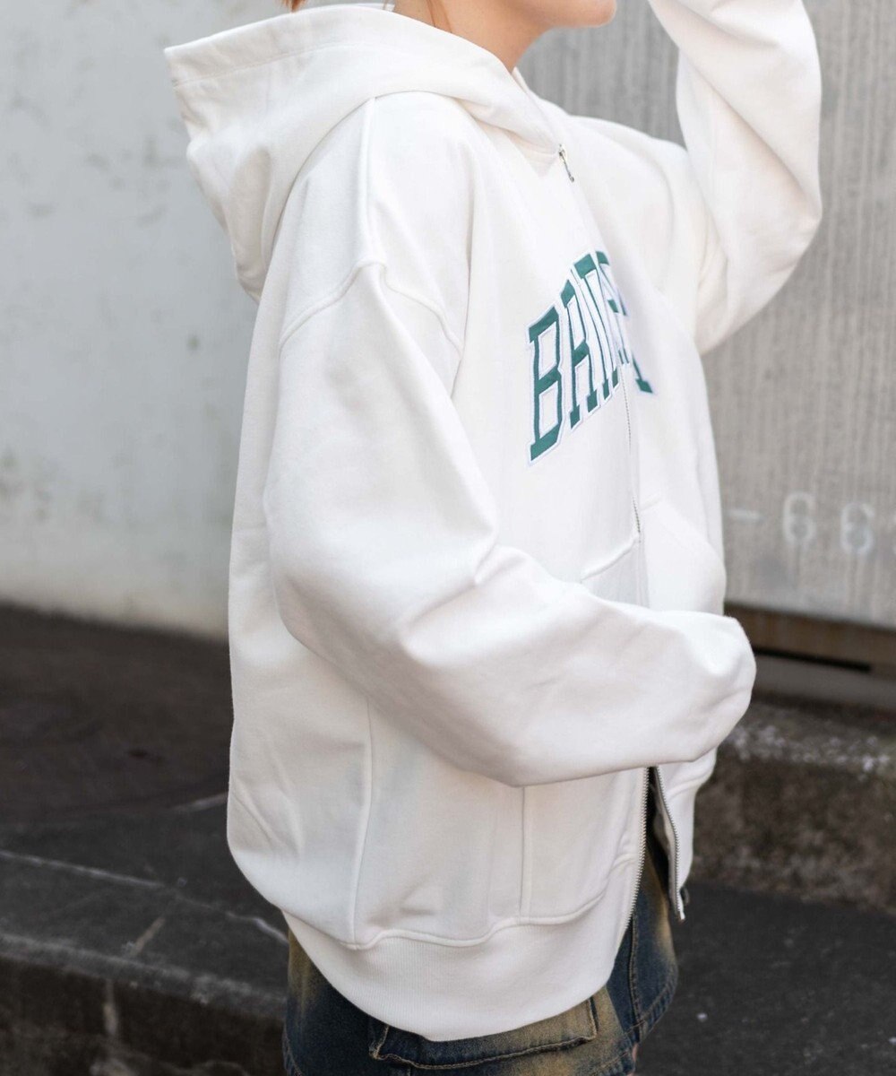 WEGO カレッジロゴビッグジップパーカー 