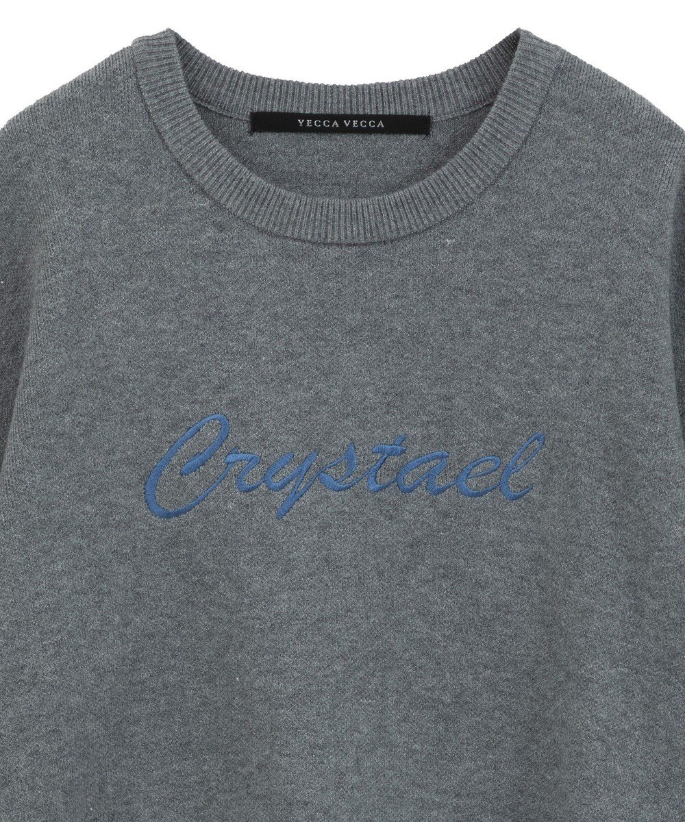 YECCA VECCA 刺繍ロゴニット 