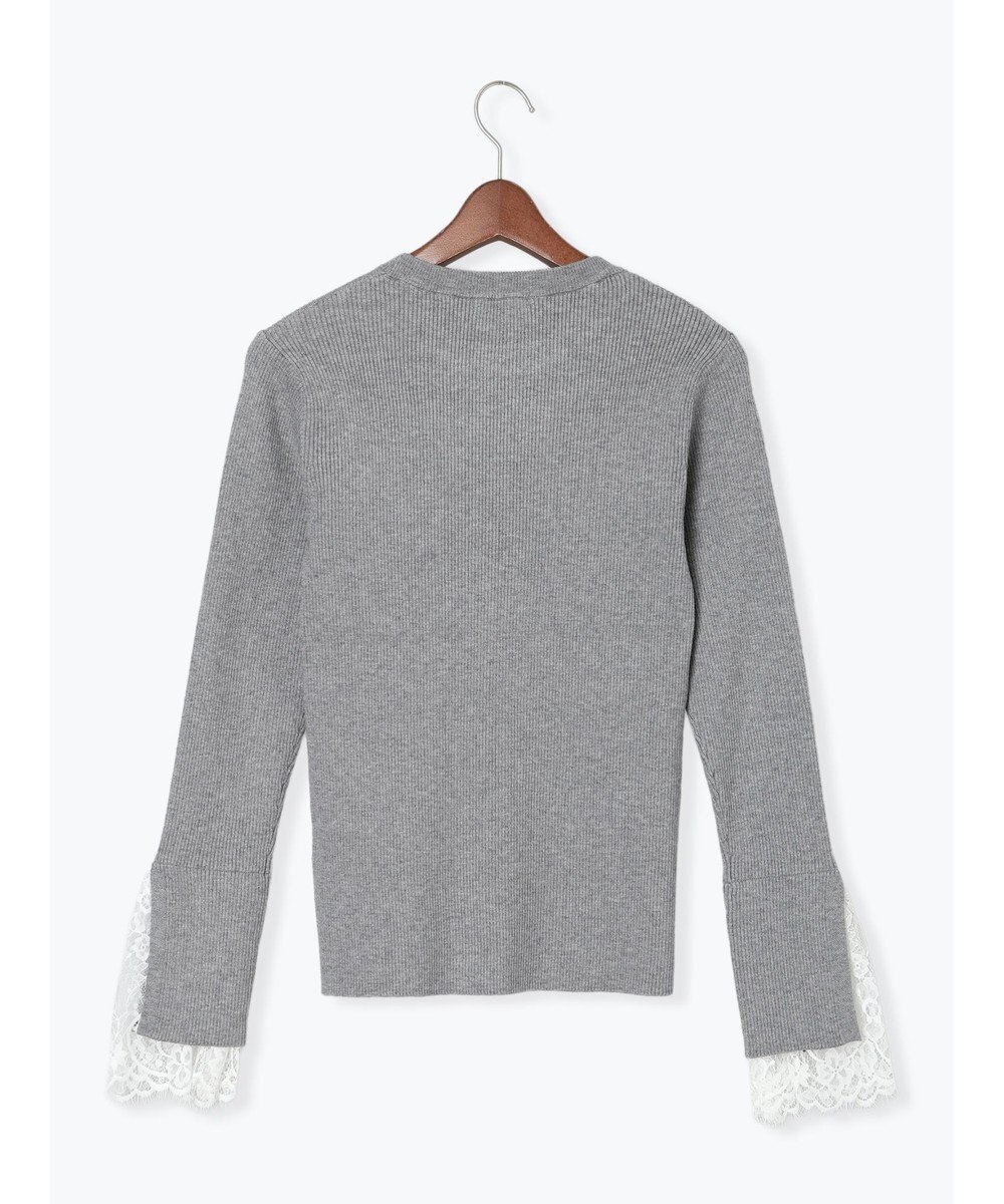 Te chichi レースカフスレイヤードニット 