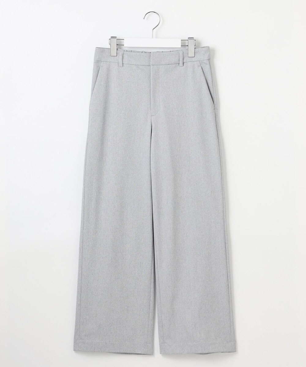 J.PRESS LADIES L 【洗える】リネンライクジャージー ワイド パンツ 
