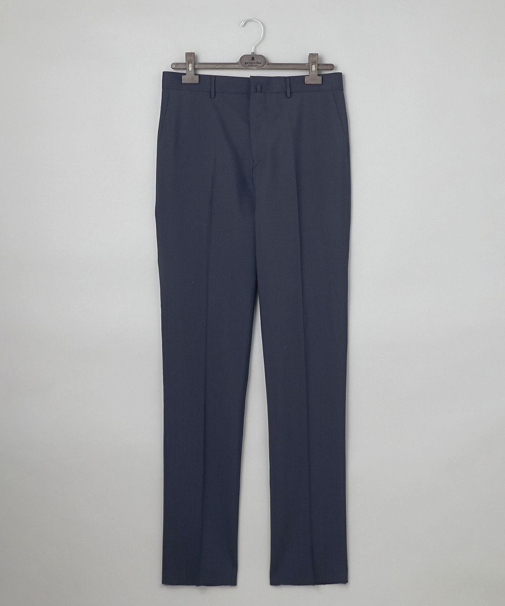 GOTAIRIKU ロングセラー【洗える/折り目加工/シワになりにくい/ウエストアジャスター】ウォッシャブル サマーウール100％パンツ_定番色(ノータック)25年モデル 