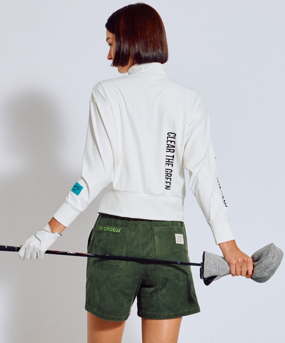 PW CIRCULUS 【吸水速乾 / UV遮蔽率99.5% UVカット / ストレッチ】【WOMEN】ドルマンスリーブモックネックT ゴルフウェア レディース 