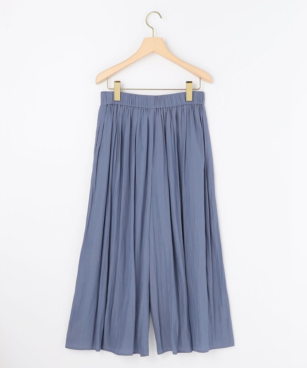 組曲 ギャザーライトデシン パンツ 