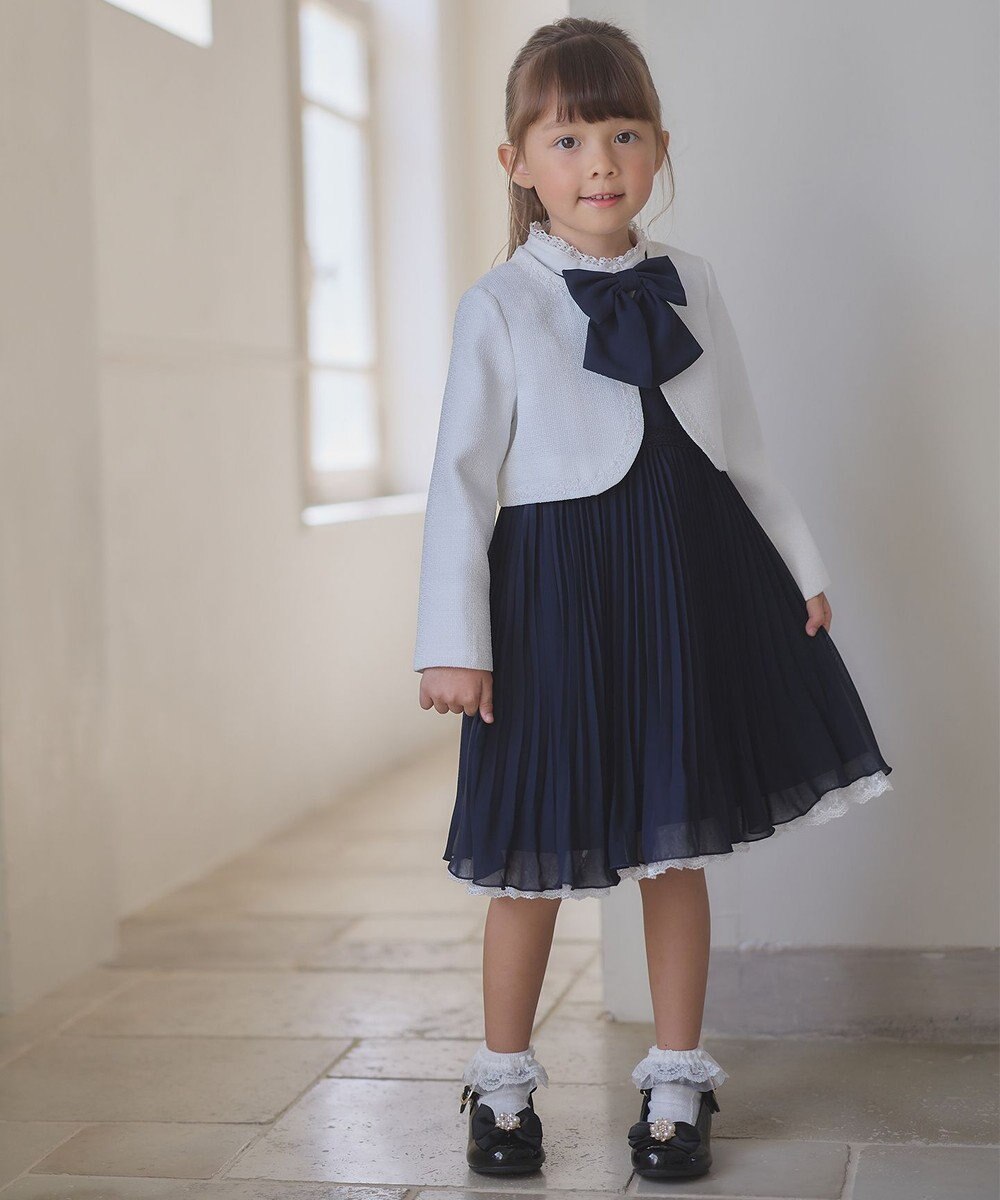 ANY KIDS シフォン プリーツ ワンピース 