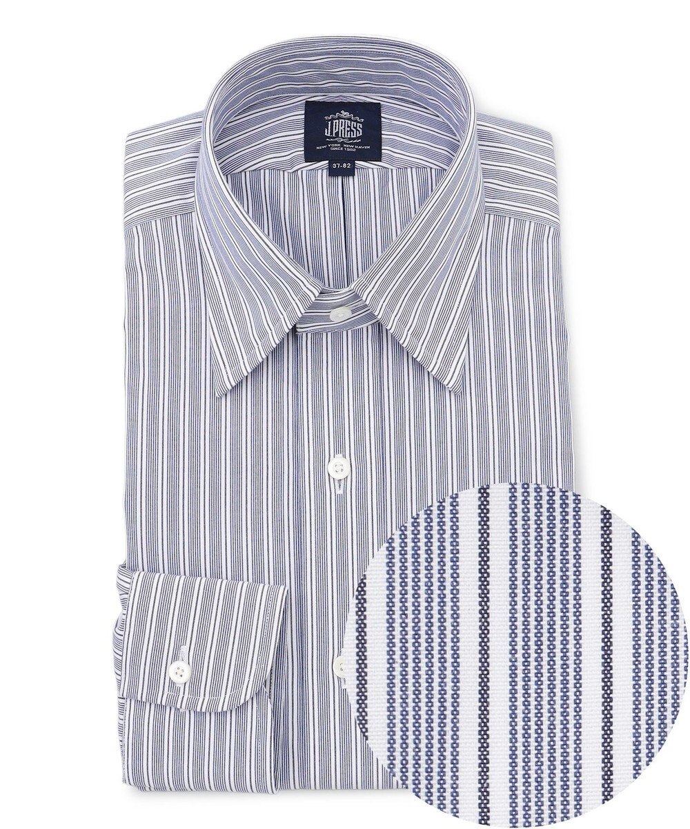 J.PRESS MEN 【PREMIUM PREATS / 形態安定】イングリッシュストライプ ドレスシャツ / レギュラー 