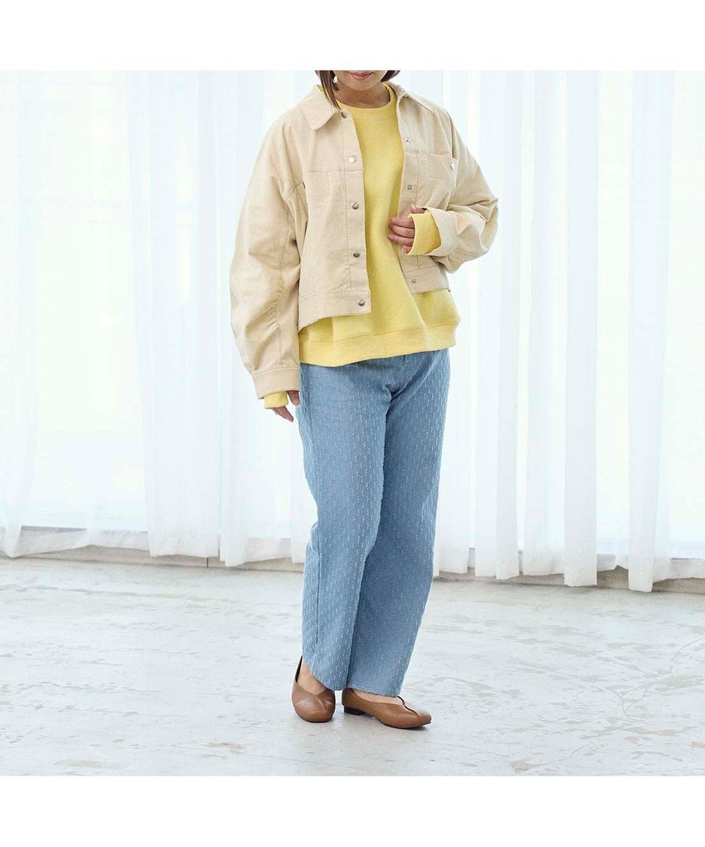 ing <ing>【WEB限定】スクエアトゥVカットフラットシューズ 