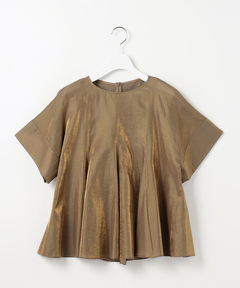 自由区 ブライトシアーシャンブレー ブラウス 