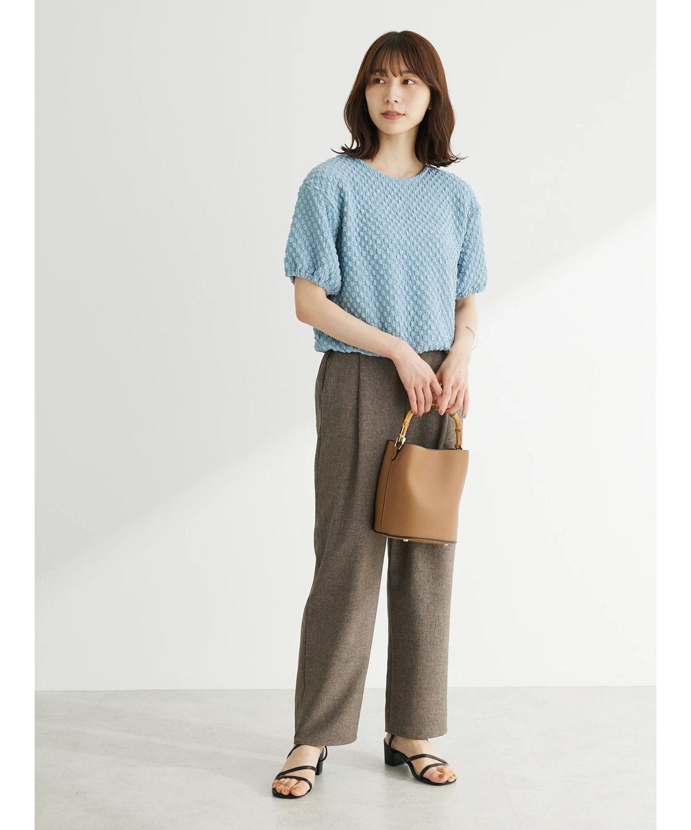 Green Parks 麻調ストレートパンツ 