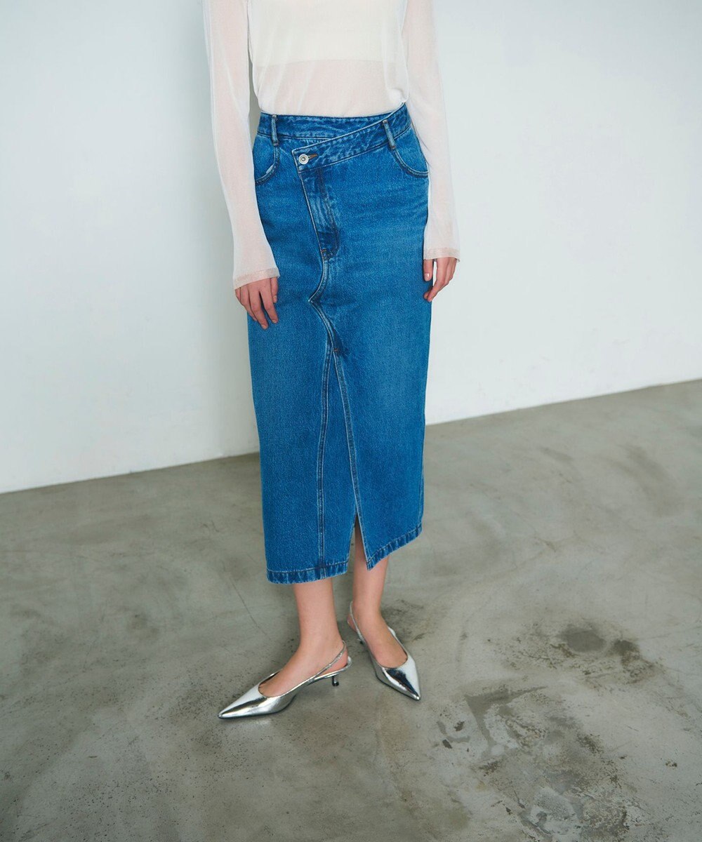 GRACE CONTINENTAL タイトデニムスカート 