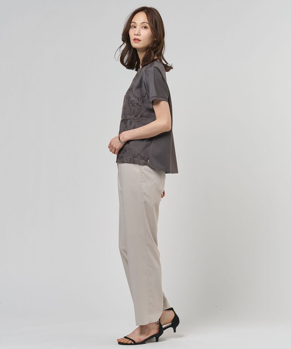 J.PRESS LADIES 【セットアップ対応】ファンマートロストレッチ テーパード パンツ 