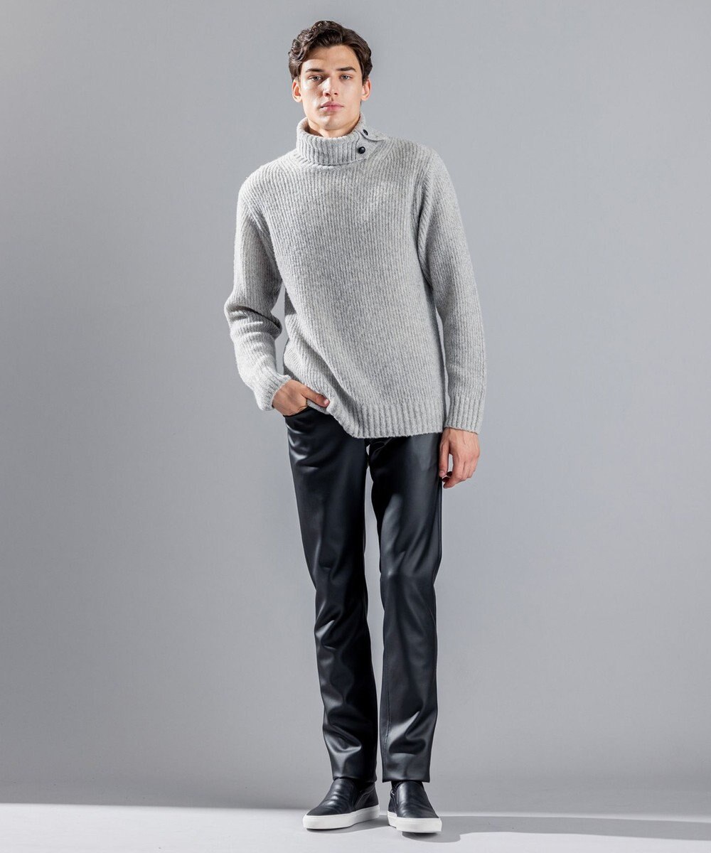 JOSEPH HOMME エクストラファインブークレ　タートルネックニット 