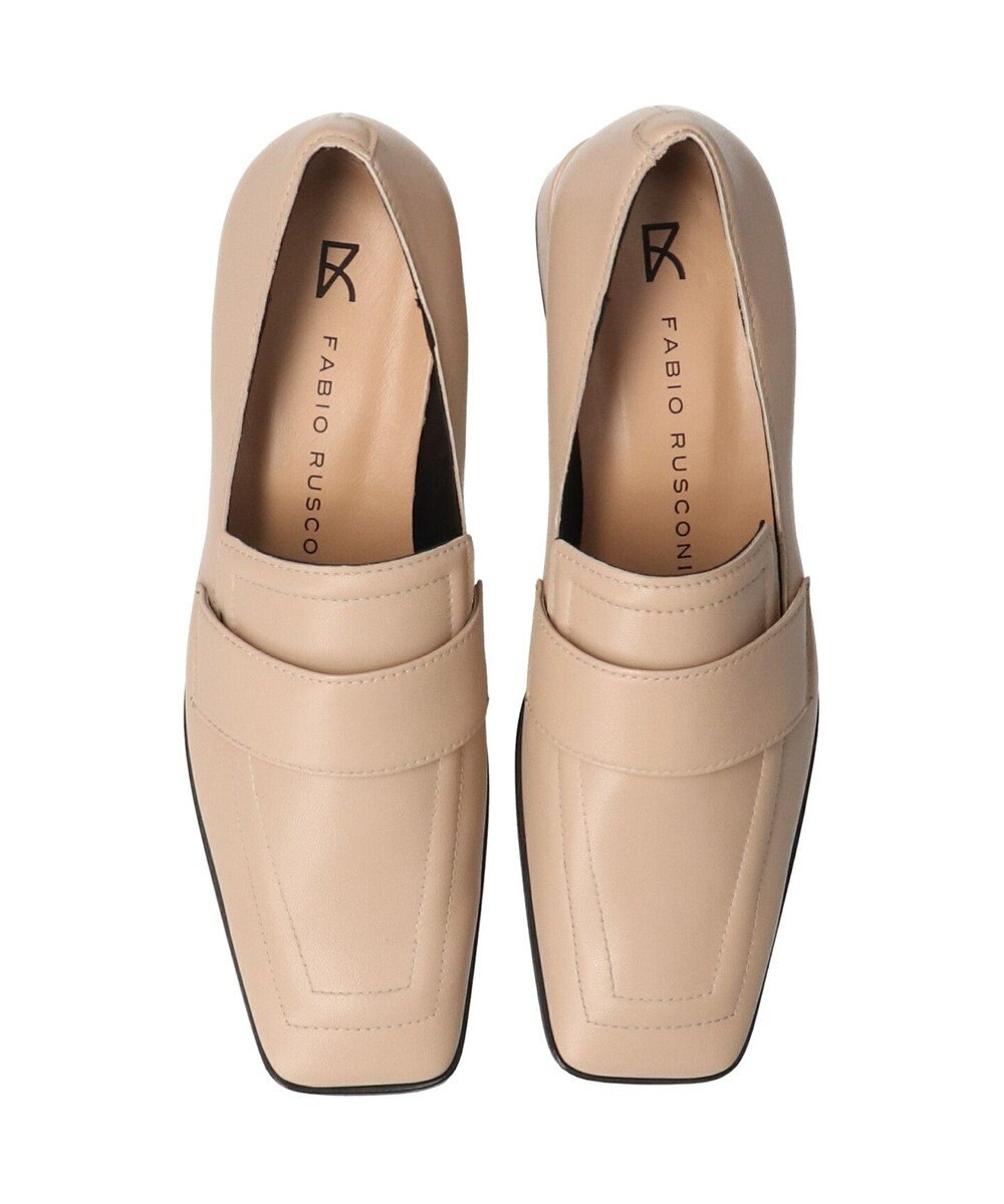 INTER-CHAUSSURES 【FABIO RUSCONI】スクエアトウレザーローファー 