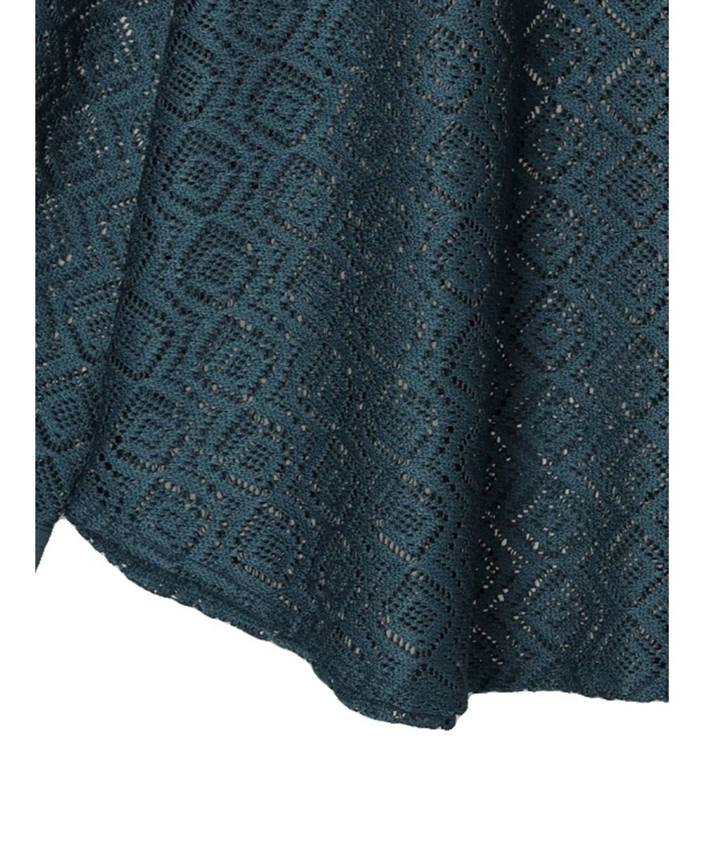 earth music&ecology レースバンドカラーシャツ 