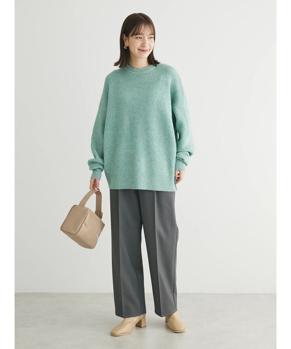 Green Parks ・Ｐｅｔｉｔ　Ｆｌｅｕｒ　ラメ＆スパンコールニット 