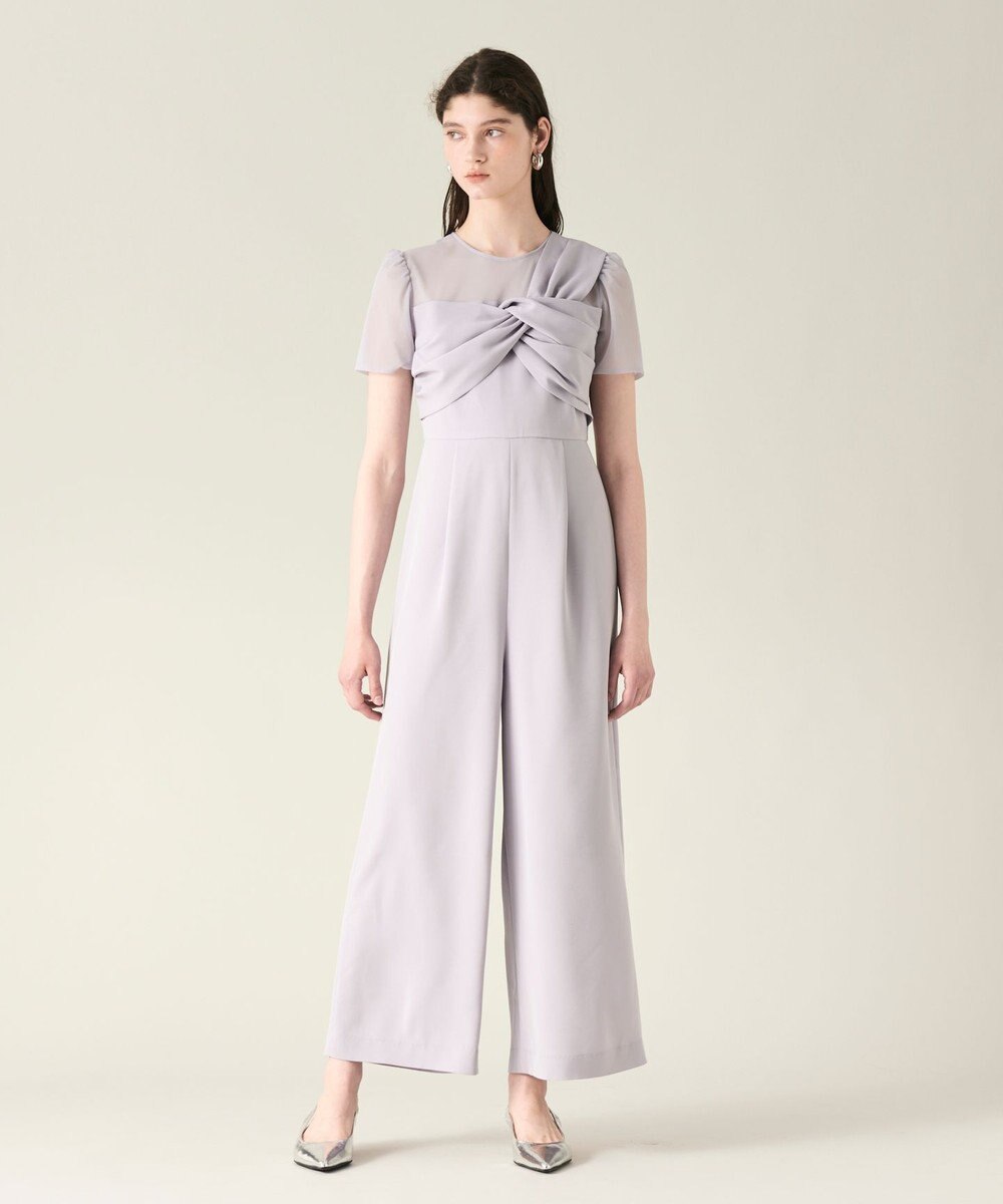 GRACE CONTINENTAL ドレープリボンサロペット 