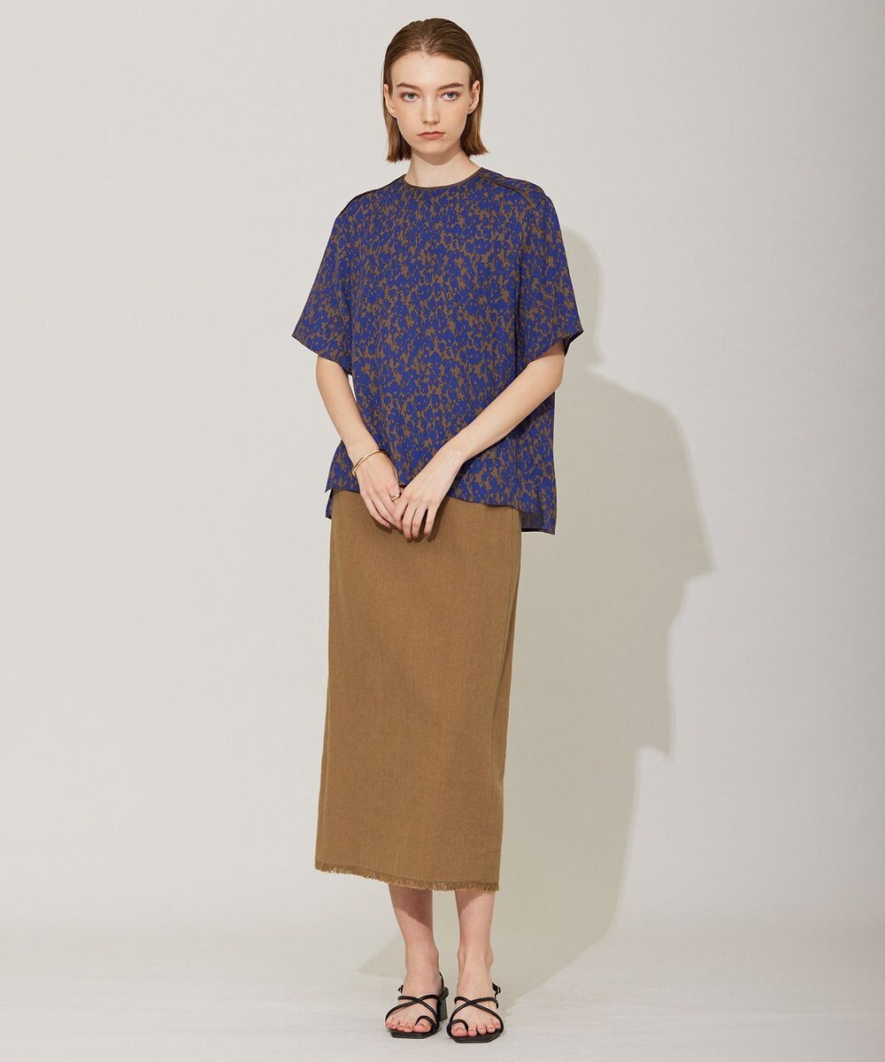 ICB コットンリネンキャンバス スカート 