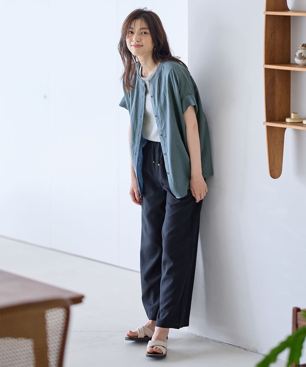 ANY フレンチリネンシャツブラウス 