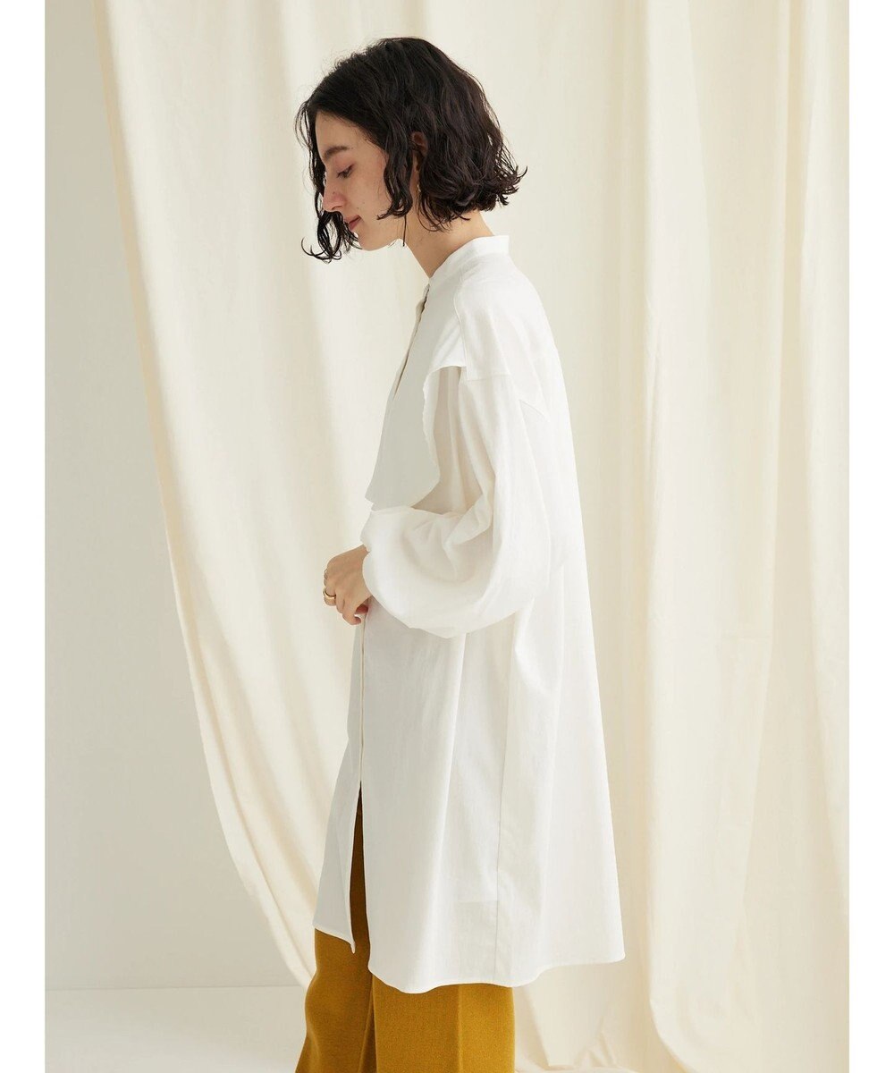 CRAFT STANDARD BOUTIQUE レーヨンデシンフリルチュニック 