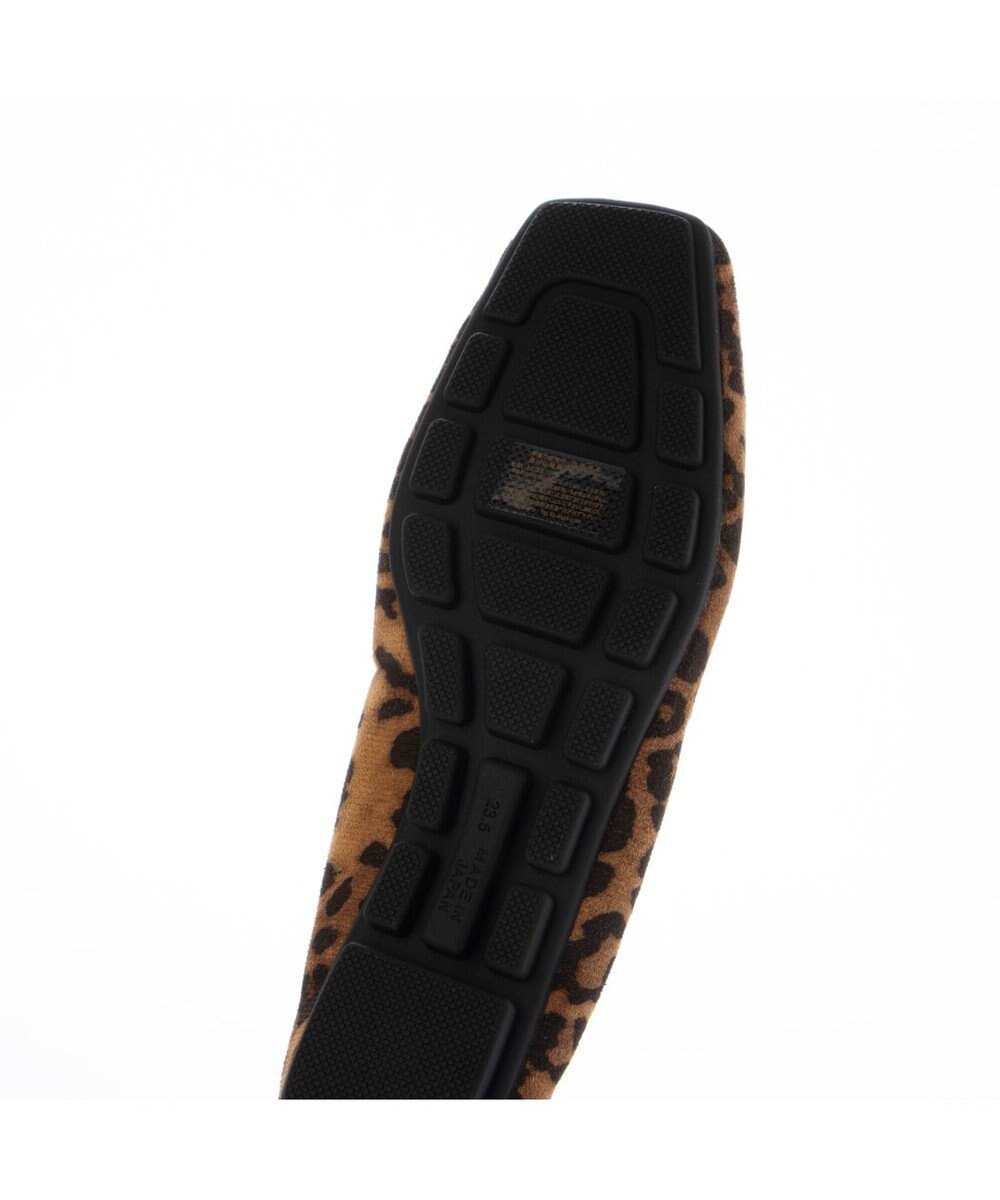 MODE ET JACOMO <carino>スクエアトゥ切り替えデザインフラットパンプス 