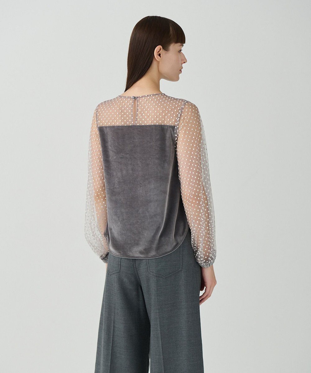 GRACE CONTINENTAL フロッキーチュールコンビトップ 