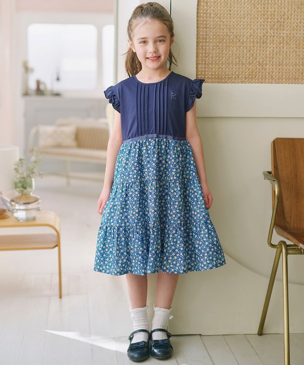 組曲 KIDS 【110-140㎝】 petit marguerite ドッキングワンピース 