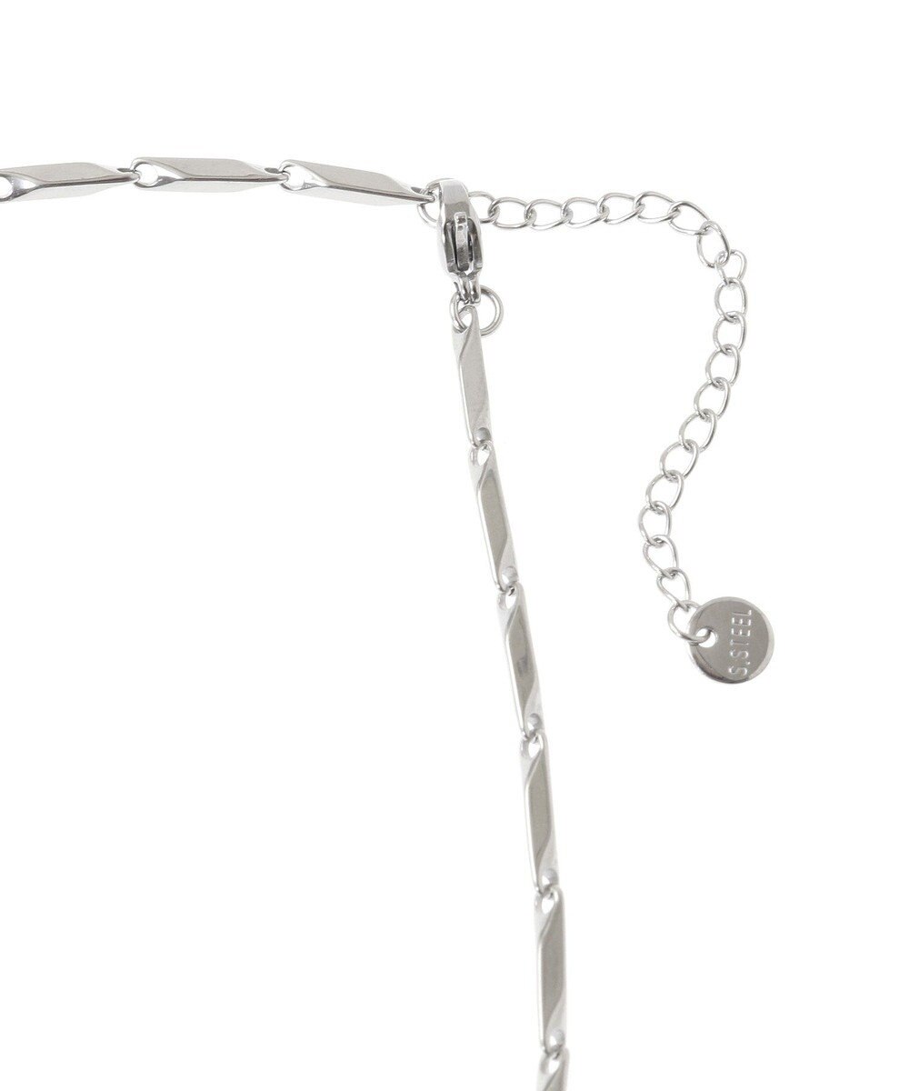 Green Parks ｅｖｅｒｙｗａｌｋ．ステンレスミラーカットネックレス 