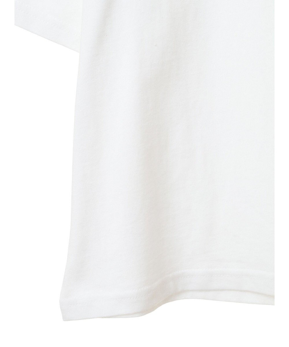 earth music&ecology 襟パール刺繍ロゴＴシャツ 