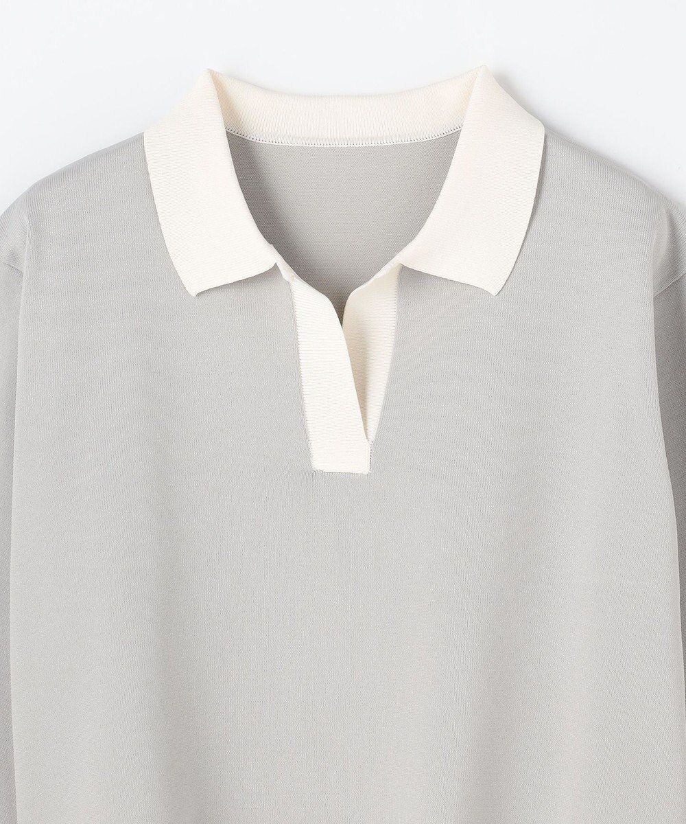 ANY L 【2SET】バイカラーポロニット×スカートセット 