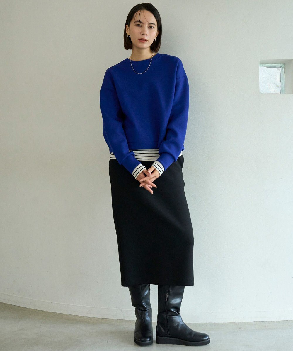 UNFILO コットンカシミヤ クルーネックカットソー 