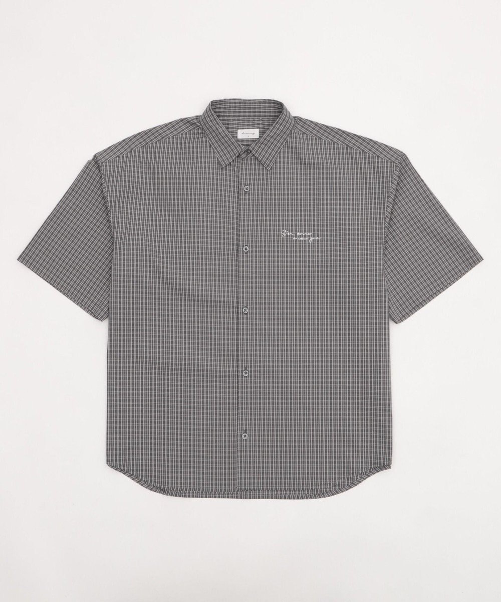 WEGO ワンポイントチェックシャツ（SS） 