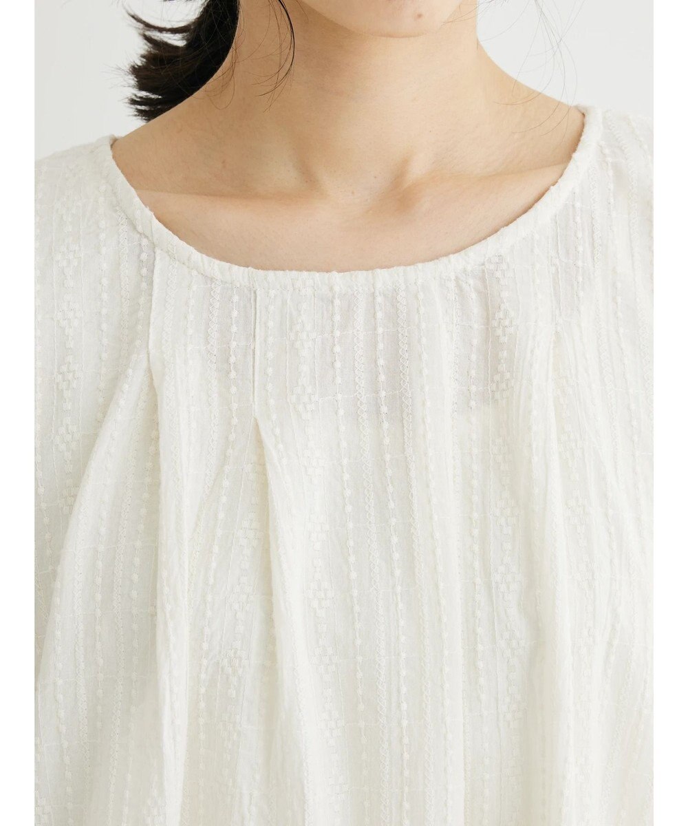 Green Parks インド綿　ＳＥＴ２点　マルチ刺繍ブラウス＋タンク 